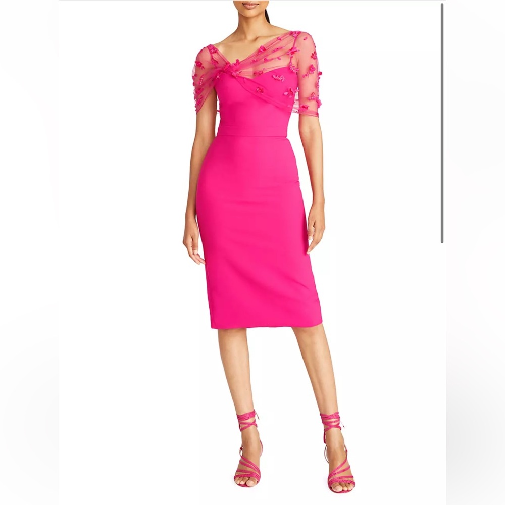 Gia Beaded Shawl-Embellished Dress by THEIA